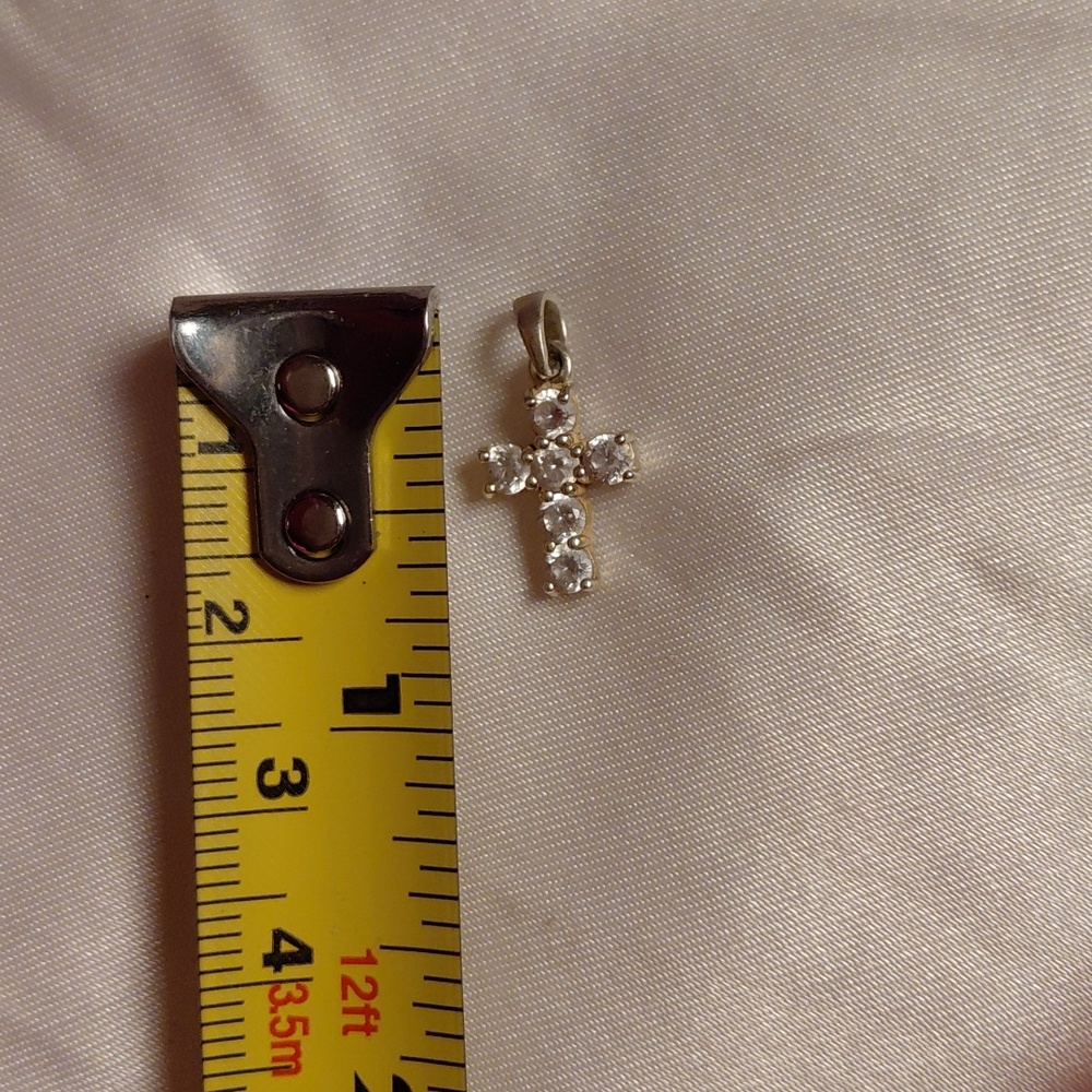 Dainty Sterling Silver Cross - Picture 5 of 5
